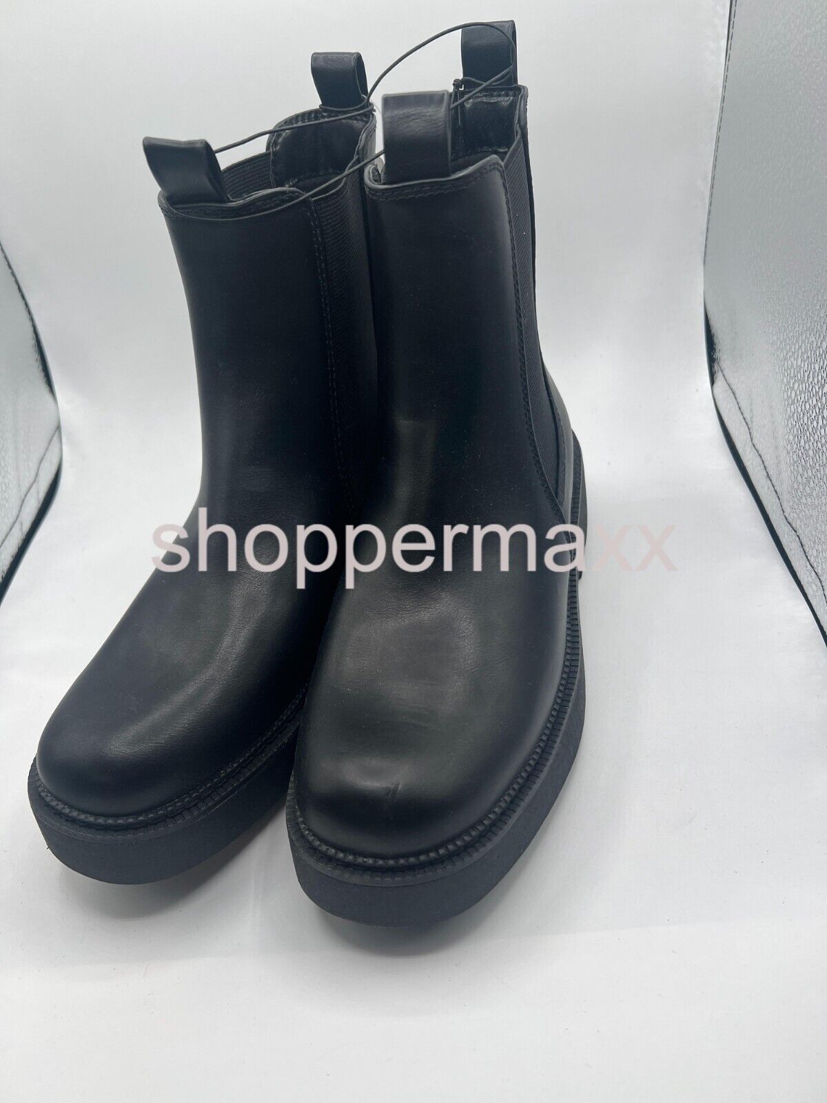 Women's Demi Chelsea Boots with Memory Foam Insole - A New Day, Black, Size 7