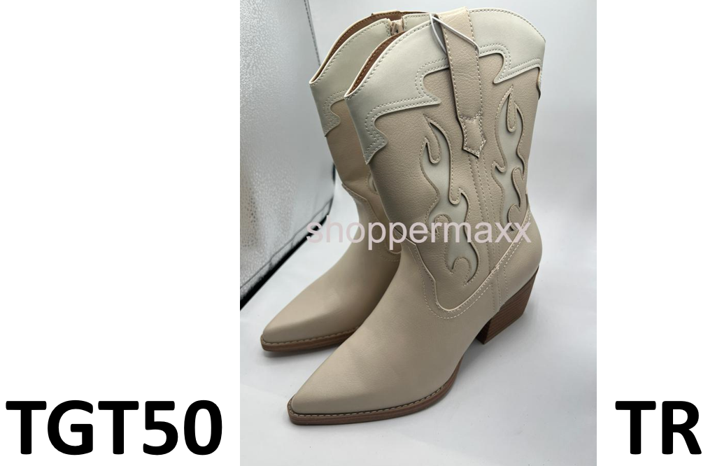 WOMEN'S XENA WESTERN BOOTS - UNIVERSAL THREAD, TAN, Size 7.5