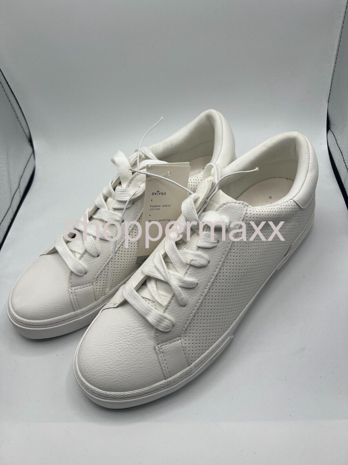 Women's Maddison Sneakers with Memory Foam Insole - A New Day, White, Size 9.5