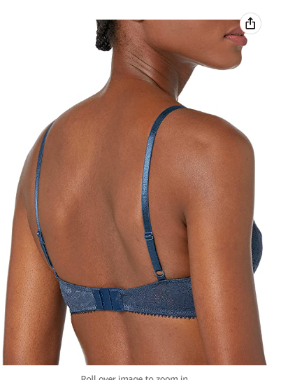 Undies.com Women's Lace Bralette Black Iris Small