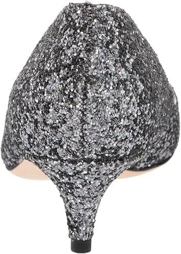 Badgley Mischka Women's Madison Ii Pump, Pewter Glitter, 7.5