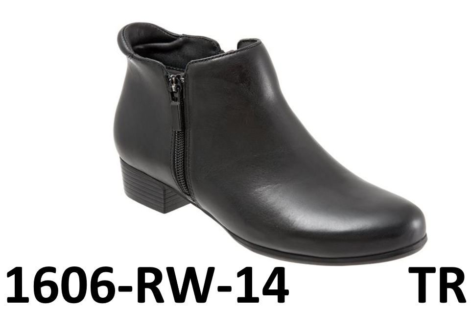 Trotters Women's Major Ankle Bootie, Black, 6.5