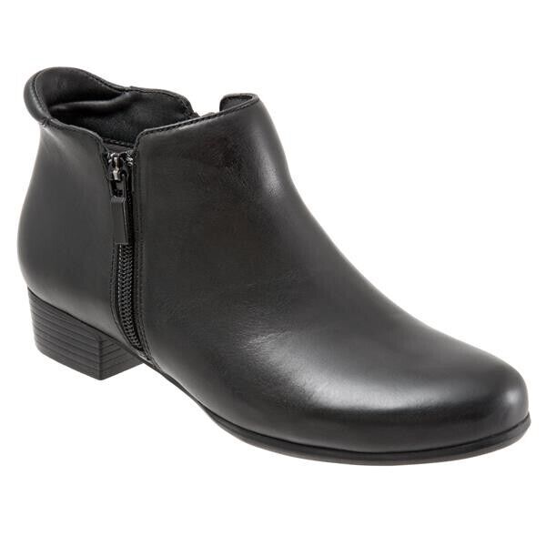 Trotters Women's Major Ankle Bootie, Black, 6.5