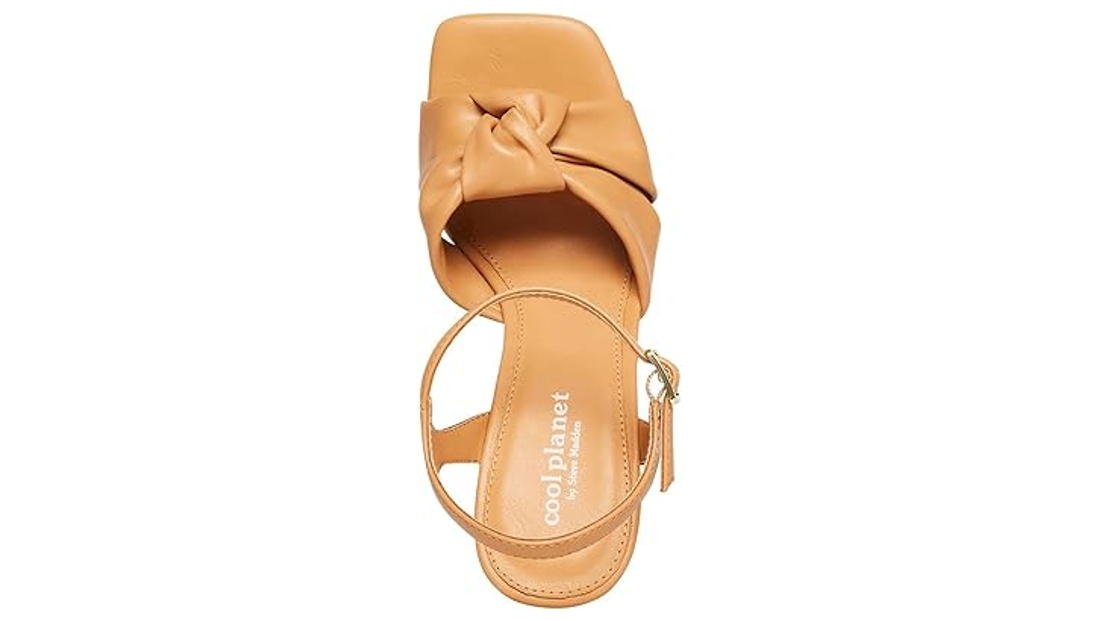 COOL PLANET By Steve Madden Women's Jilly Heeled Sandal, Tan Paris, 9.5