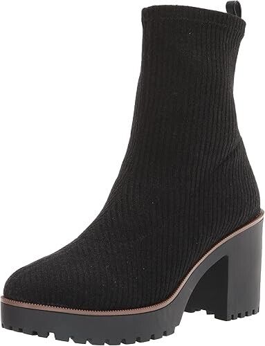 Chinese Laundry Women's Garvey CHILL Knit Fashion Boot, Black, 8.5