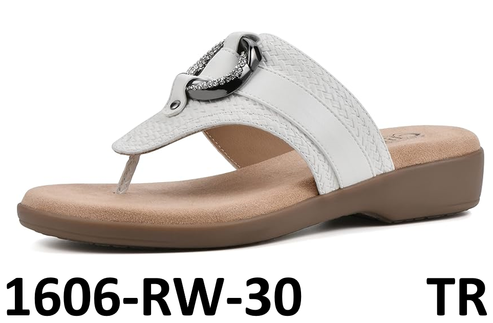 CLIFFS BY WHITE MOUNTAIN Women's Benedict Mini Wedge Sandal, White/Woven, 10 M