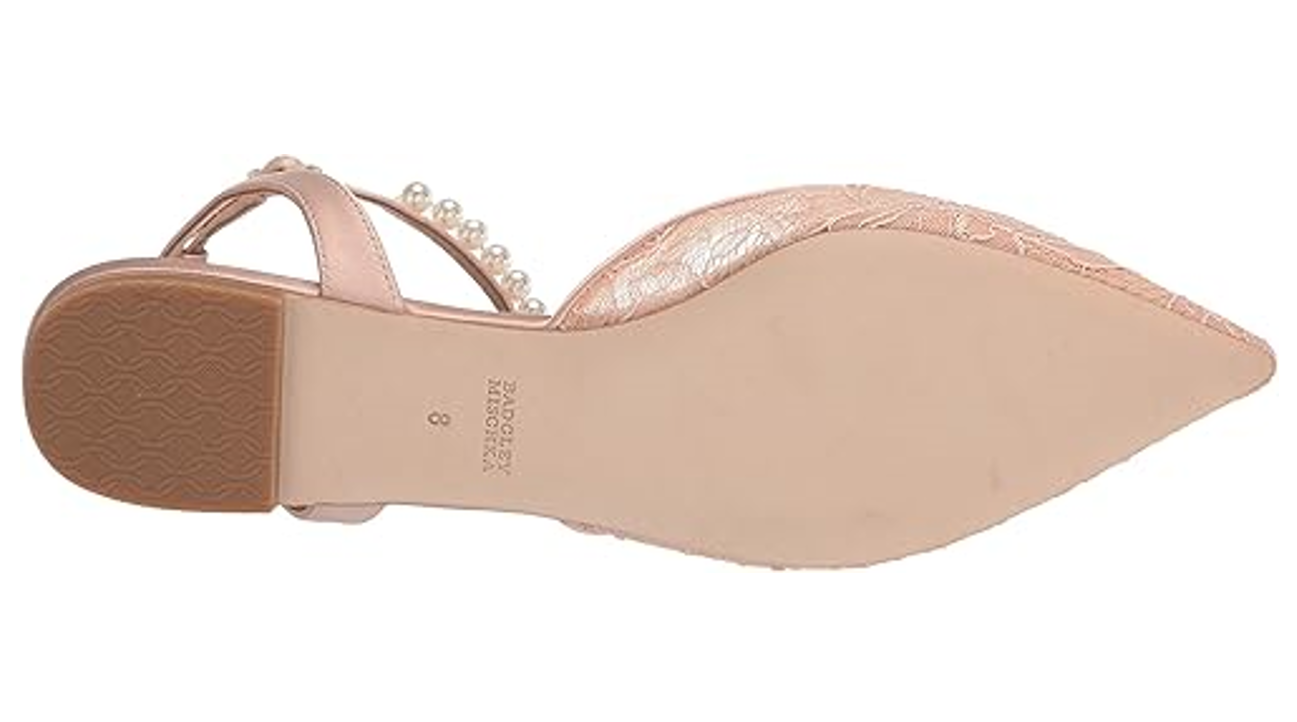 Badgley Mischka Women's Fawn Ballet Flat, Soft Blush, 6.5