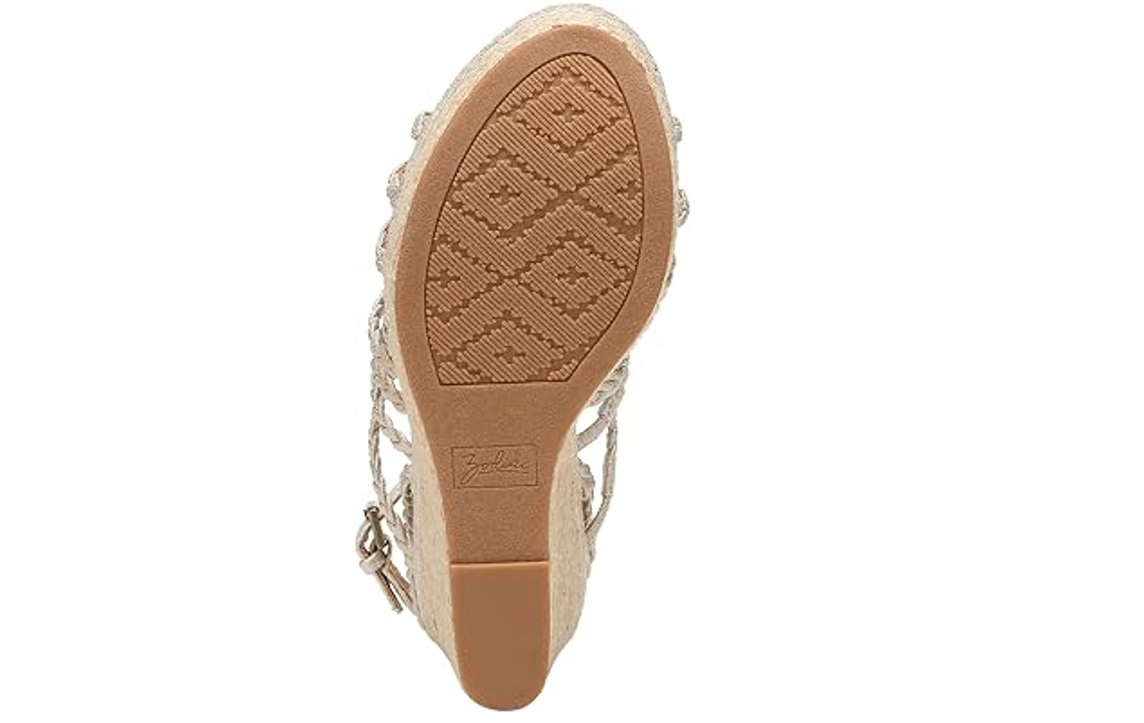 ZODIAC Womens Shana Espadrille Wedge Sandal, Gold, 9.5 US