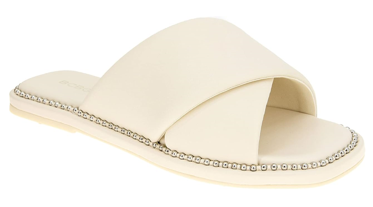 BCBGeneration Women's Tabby Sandal, Bianca, 5.5