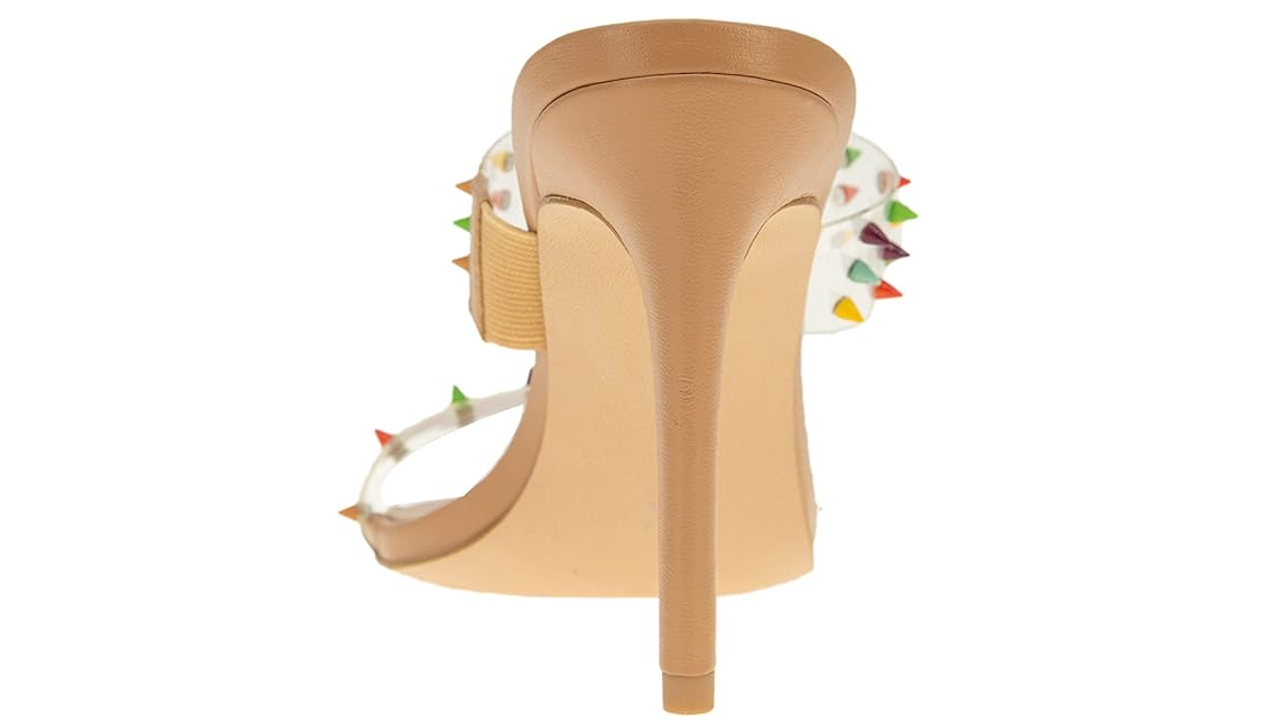 BCBGeneration Women's JIDANA Mule, Clear/Multi, 6.5