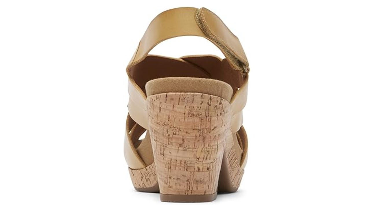 Cobb Hill Women's Alleah Sling Sandal, Sweet Corn Leather, 5 Wide