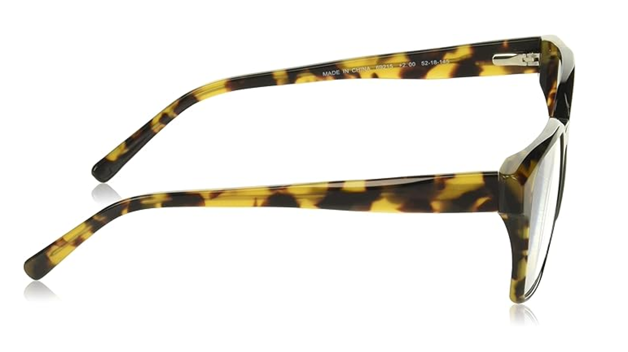 A.J. Morgan EXHALED Reading Glasses- BLACK/TORT -2.50 RX