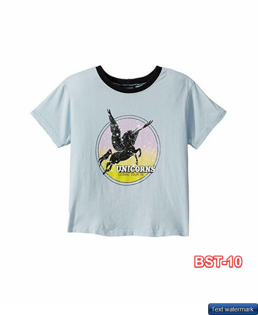 Tiny Whales Unicorns Shirt - Toddlers/Little Girls Size 4 - Blue NEW