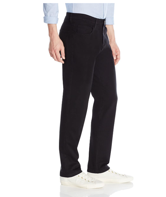 Brand - Goodthreads Men's Athletic-Fit 5-Pocket Chino Pant, Black, 38W x 34L