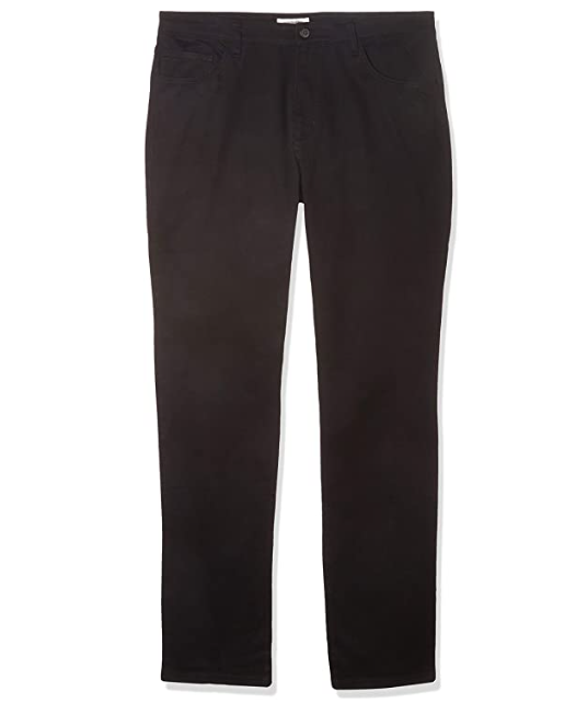 Brand - Goodthreads Men's Athletic-Fit 5-Pocket Chino Pant, Black, 38W x 34L