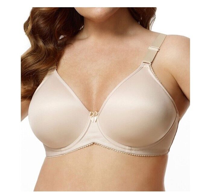 Women's Elila 2411 Microfiber Spacer Underwire Bra Black 42F