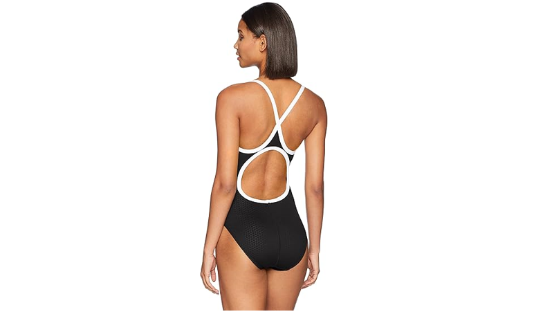 TYR Women's Hexa Diamondfit Swimsuit, Black/White, SIZE 36