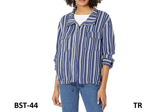 UNIONBAY womens Long Sleeve Jacket, Marine Blue, Large US