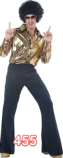 California Costumes Men's Disco King-Adult Costume, HALLOWEEN COSTUME Gold, L