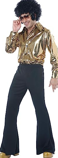 California Costumes Men's Disco King-Adult Costume, HALLOWEEN COSTUME Gold, L
