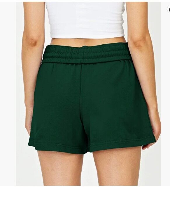 AUTOMET Womens Sweat Shorts High Waisted Athletic Lounge Running Gym Shorts L