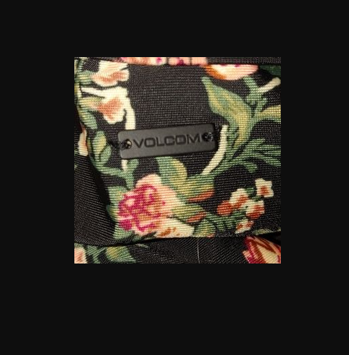Volcom Buds 4 Life Floral Hipster Bikini Bottoms, Women's Size S, Black/Multi