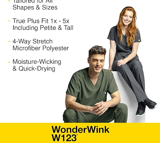 WonderWink Women's Flat Front Cargo Pant Navy 2X