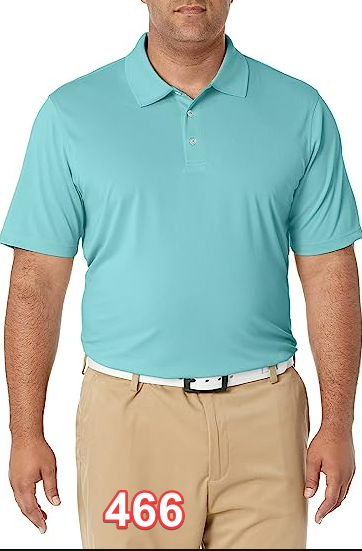 Amazon Essentials Men's Regular-Fit Quick-Dry Golf Polo Shirt Aqua Blue XS