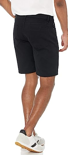 Amazon Essentials Men's Slim-fit 9" Inseam Stretch 5-Pocket Short Black 33