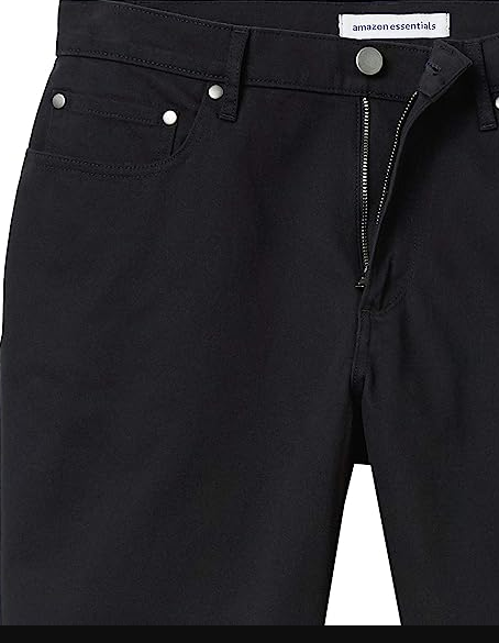 Amazon Essentials Men's Slim-fit 9" Inseam Stretch 5-Pocket Short Black 33