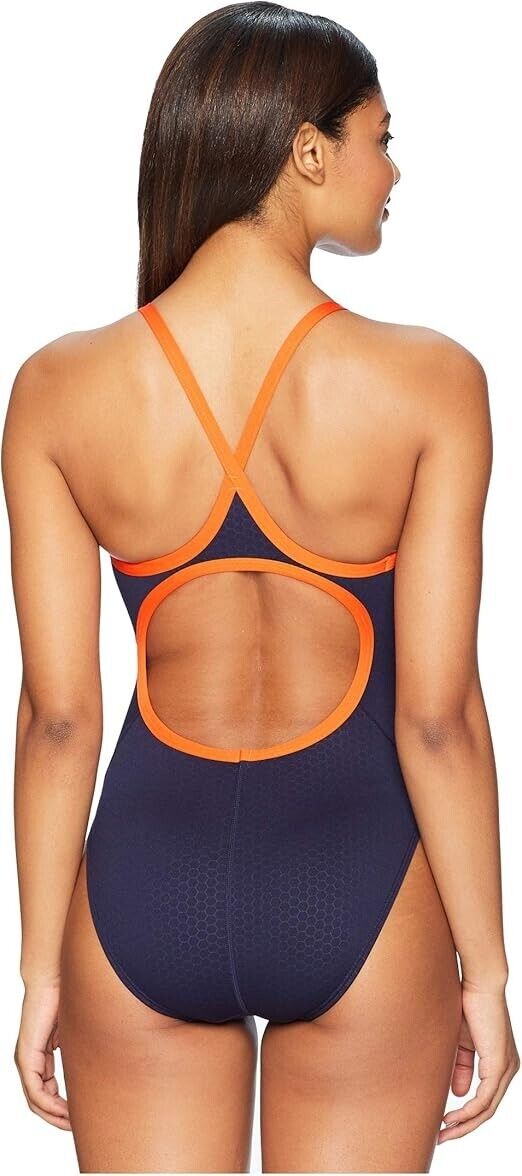TYR Women's Hexa Diamondfit Swimsuit, Black/Gold, Size 40