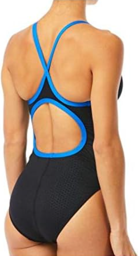 TYR Women's Hexa Diamondfit Swimsuit, Black/Blue, Size 30