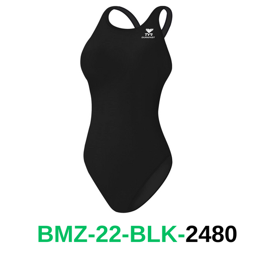TYR Women's Standard Durafast Elite Maxfit Swimsuit, Black, 36