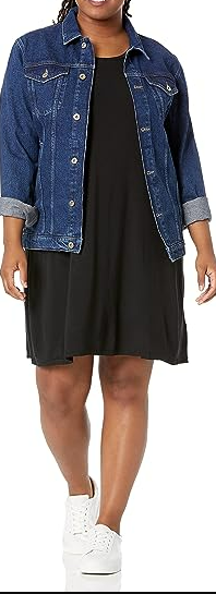 Amazon Essentials Women's Tank Swing Dress Black Small