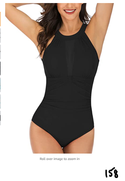 Cromi One Piece Swimsuits for Women Tummy Conrol Swimwear Slimming Swimming Suit