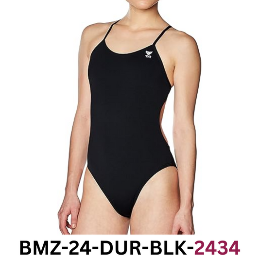 TYR Women's Durafast One Cutoufit Swimsuit, Black, Size 34