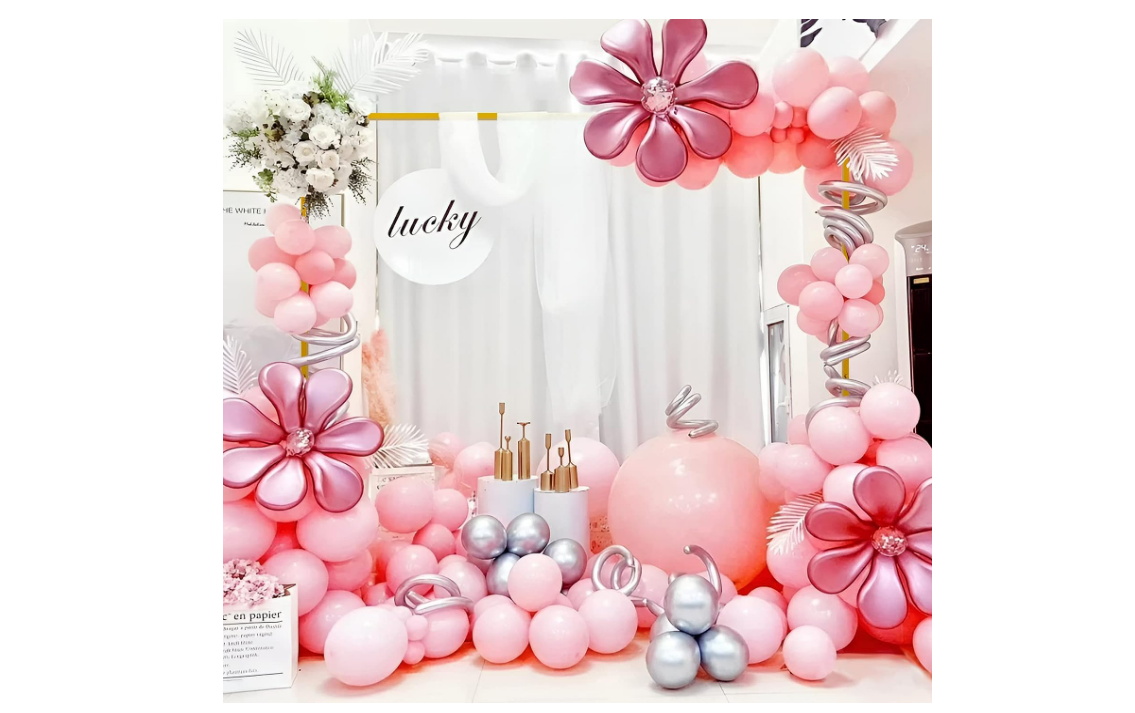 6.6FT x 6.6FT Gold Wedding Arches for Ceremony Rectangular Metal Balloon Stand