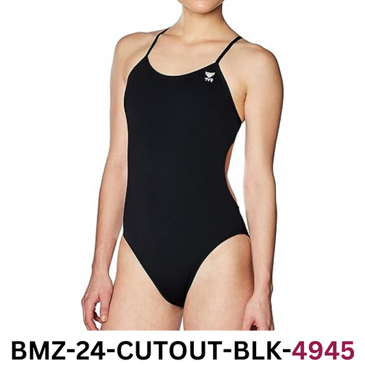 TYR Women's Durafast One Cutoufit Swimsuit, Black, Size 32/M