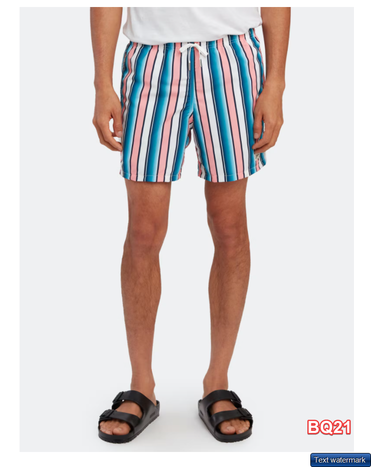 Bather Pink Stripe Swim Trunk XS/XL $85