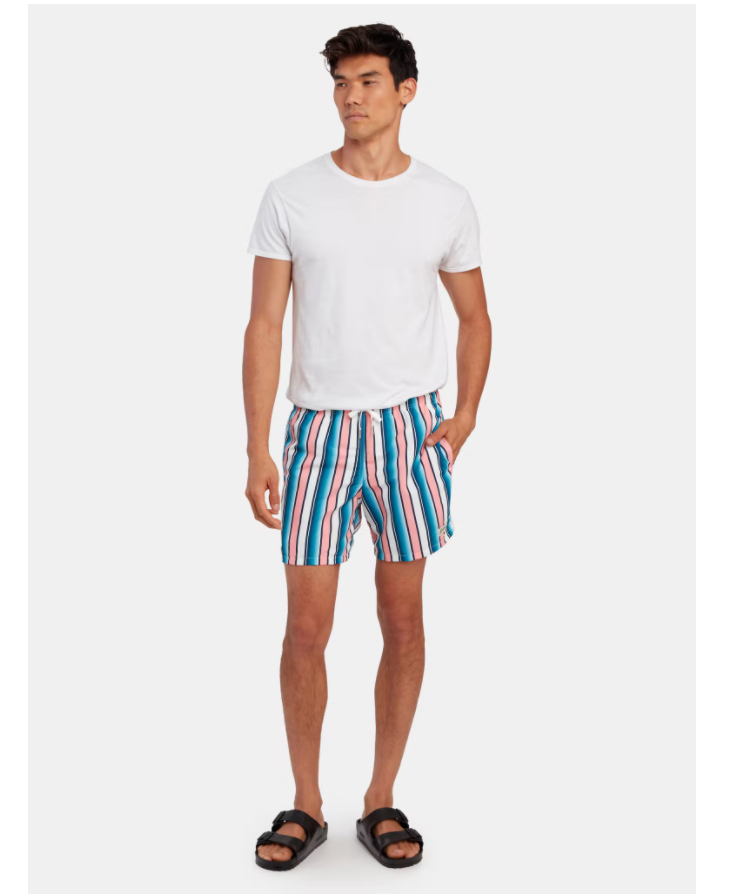 Bather Pink Stripe Swim Trunk XS/XL $85