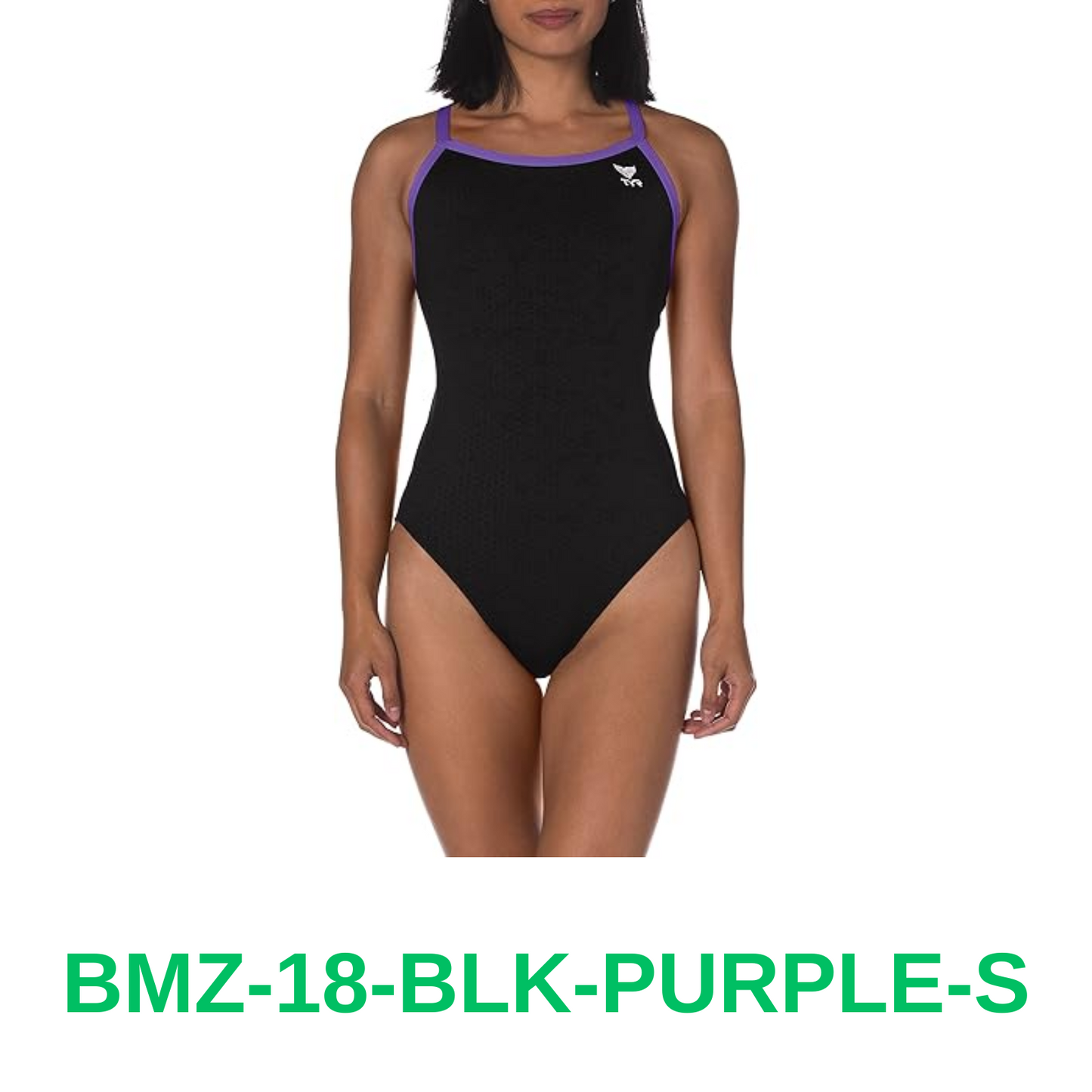 TYR Women's Hexa Diamondfit Swimsuit, Black/Purple, 30 ~ BMZ 18