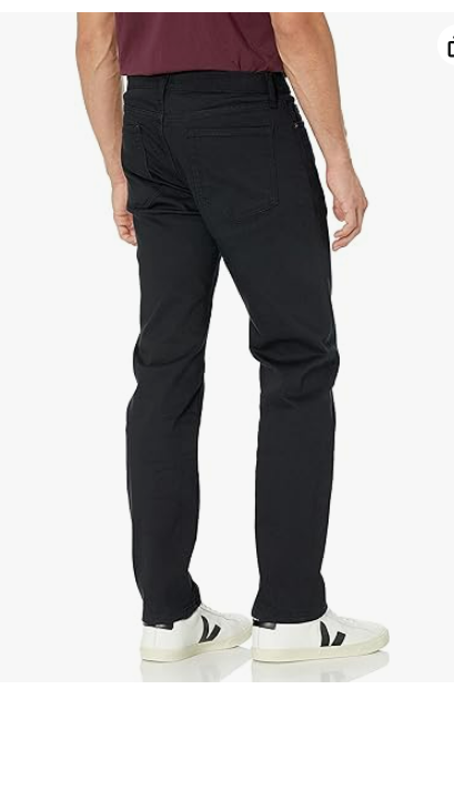 Amazon Essentials Men's Straight-Fit Stretch Jean Black 42WX34L