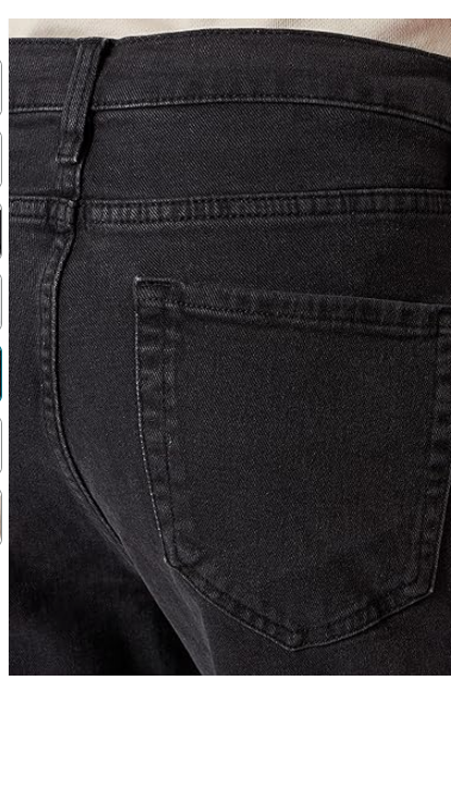 Amazon Essentials Men's Straight-Fit Stretch Jean Black 42WX34L