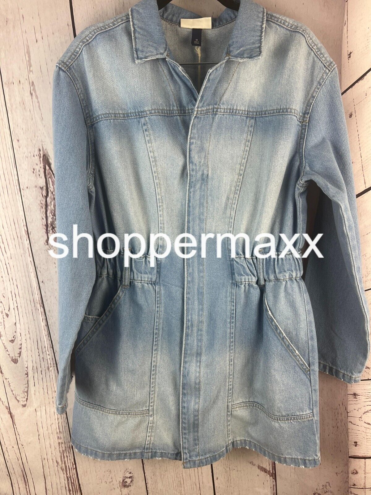 Women's Long Sleeve Denim Shirtdress - Universal Thread, Light Wash, Size 10