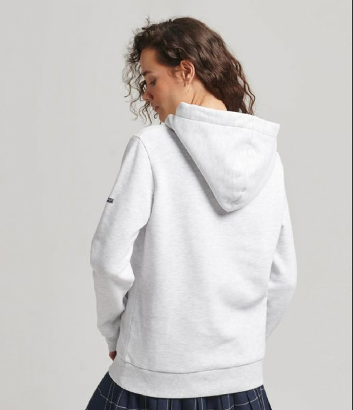 Superdry Women's Vintage COOPER CLASSIC Hood Women Hoodie Ice Marl, SZ 4+8+10+12
