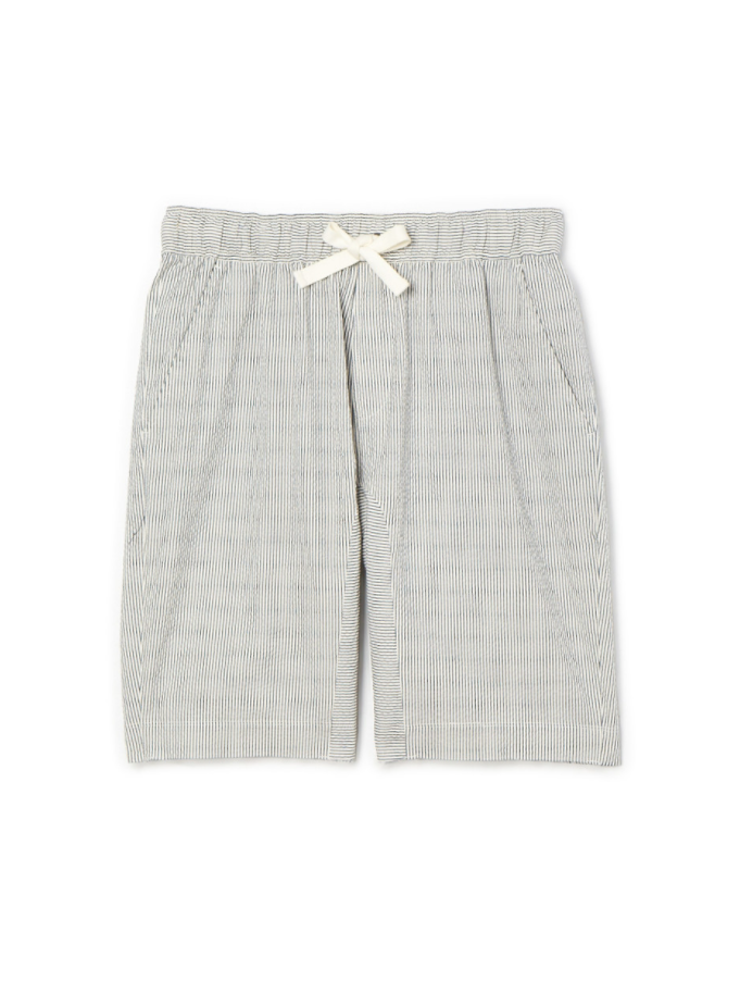 ATM Anthony Thomas Melillo Stripe Pull On Short White/Navy Medium $195