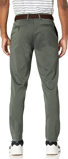 Essentials Men's Slim-Fit Stretch Golf Pant, Olive, 34W x 31L