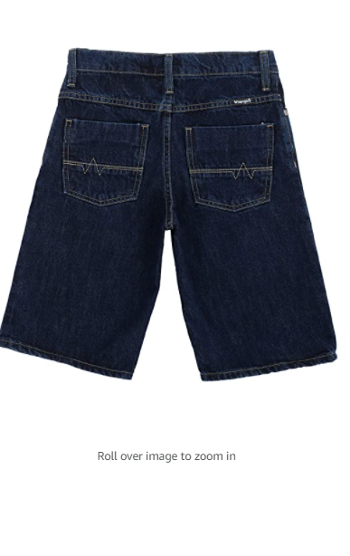 Wrangler Authentics Boys' Five Pocket Short, dark rinse 12