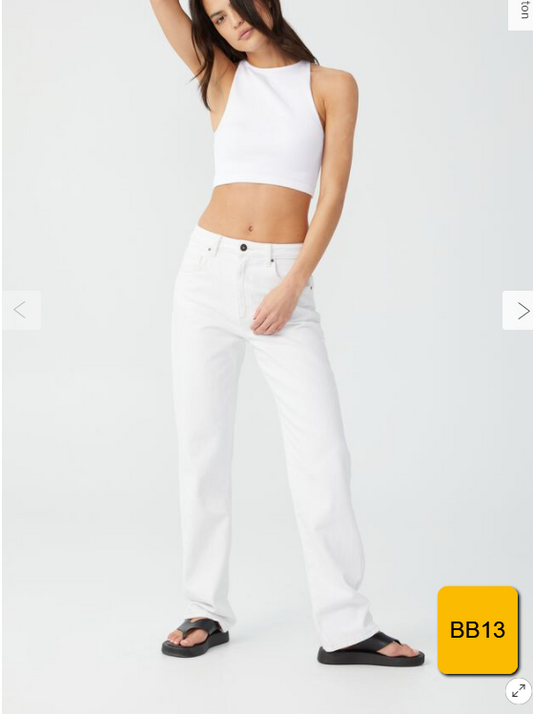 Cottonon Long Straight Jean Whitehaven Size 8 US