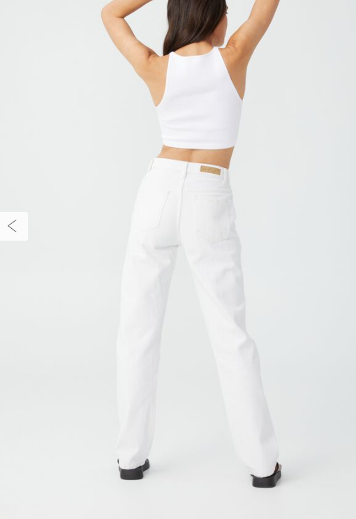 Cottonon Long Straight Jean Whitehaven Size 8 US